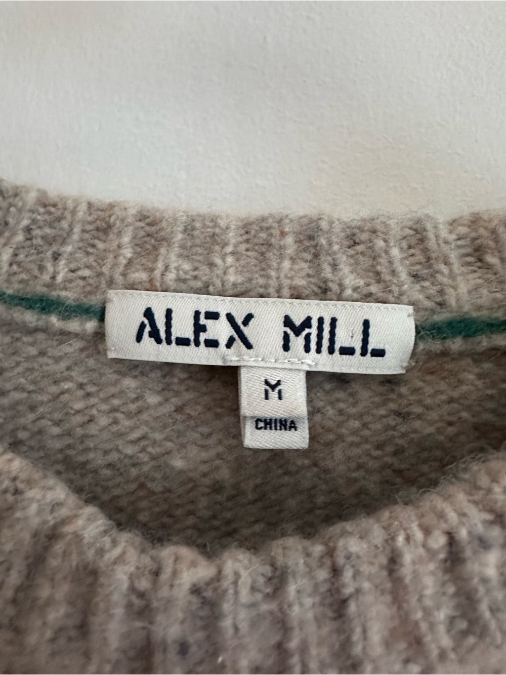Alex Mill Crewneck Sweater in Light Taupe Speckle - Picture 2 of 4